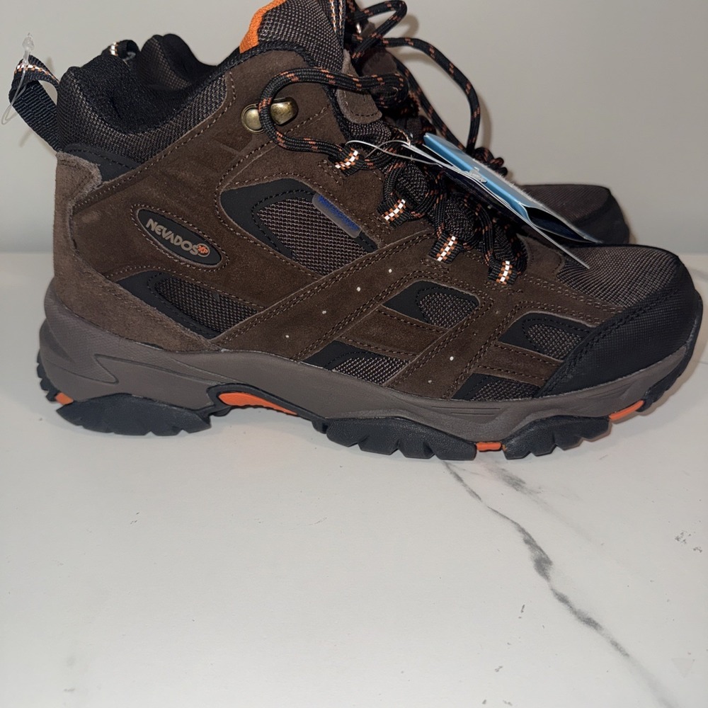 Nevados Mens Rubicon Mid Waterproof Hiking Boots Shoes 9M Brown Black‎ No Box - Picture 4 of 8